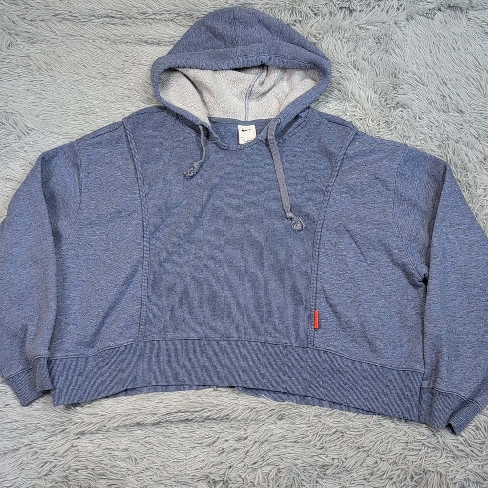 Nike Sweatshirt Womens 2X Blue Hoodie Athletic Soft Activewear‎ Comfort Casual